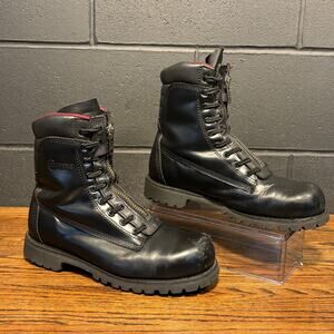 Chippewa 92400 Firefighter Work Boots Men’s 10.5 | Steel Toe | Front Zip